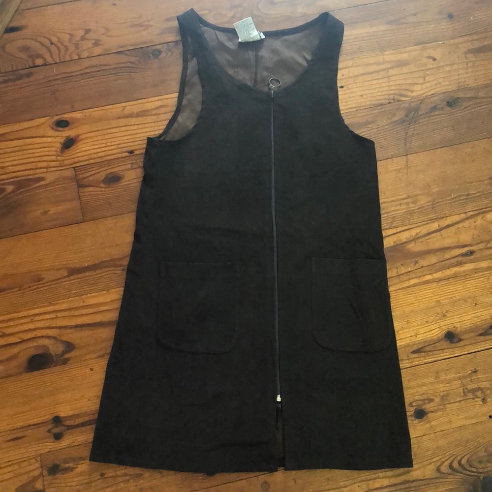 Vintage Alix Taylor NY faux suede zip jumper